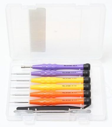 Набор отверток ювелирных для точных работ:PH1.5,2.5Y0.6TS0.8,1.2 ,H2.5 с держателем бит (8пр.)в пластиковом футляре. Baum Auto##BaumAuto BM-303158