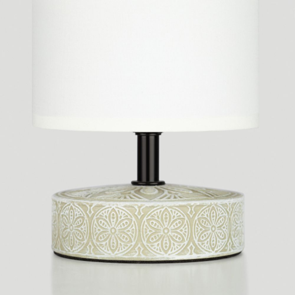 Настольная лампа Rivoli Eleanor 7070-501 1 * Е14 40 Вт керамика бежевая, белая