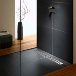 Душевой лоток AZARIO D40 Harmony 550 мм, боковой слив, пластиковый, решетка из нержавеющей стали (AZ-CH 550 H)