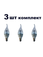 Светодиодная LED лампа CA37 6W E14 нейтр. пр 3шт