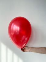S Шар металлик 12" / 30 см №15 красный (БГ-17)