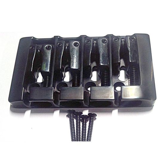 BB104-BK Бридж для бас-гитары, черный, Paxphil