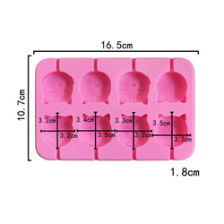 Силиконовая форма для леденцов «Милые питомцы»