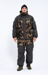 Зимний костюм для охоты и рыбалки ONERUS "Горный -15" (Алова/таслан , зеленый камо) Полукомбинезон