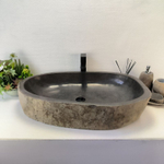 Раковина из речного камня RS-63535 (79*50*16) 0125