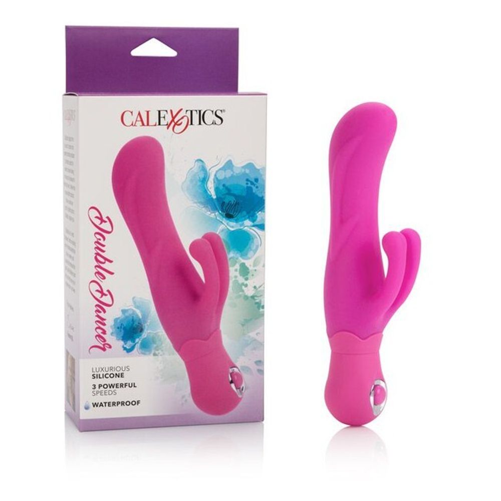 Розовый вибратор из силикона &quot;Posh Silicone Double Dancer&quot; (Цвет: розовый)