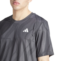 Мужская теннисная футболка Adidas Club Tennis Graphic T-Shirt - carbon/black