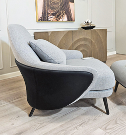 Кресло с оттоманкой Angie