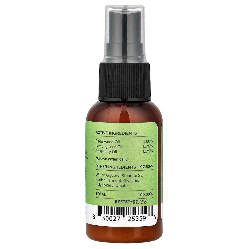 Kin+Kind, Flea + Tick Prevent!, спрей для защиты собак и кошек, лемонграсс, 30 мл (1 жидк. унция)