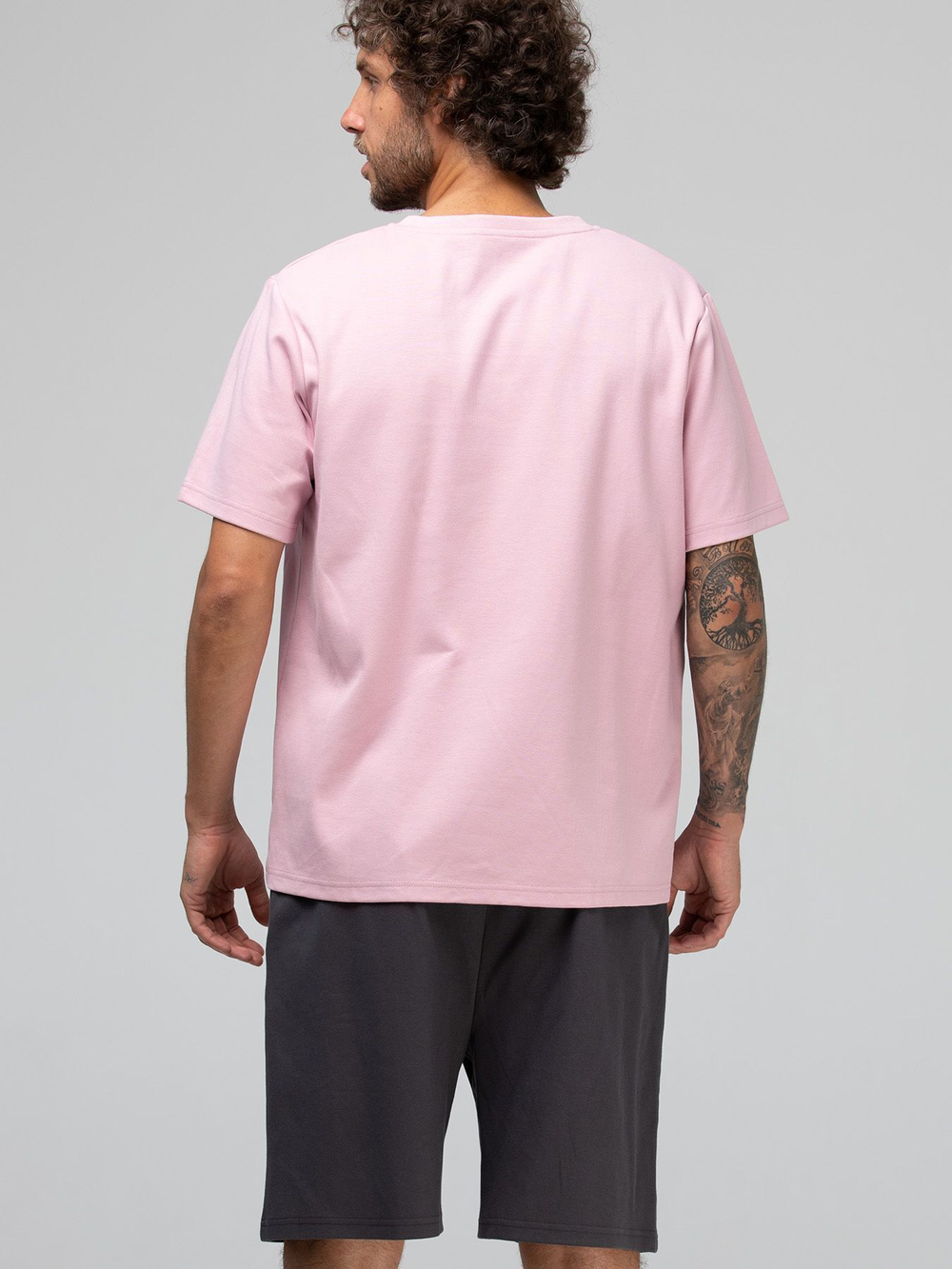 Мужской костюм для дома и отдыха: футболка и шорты (Размер: XXL) (Цвет: желтый)