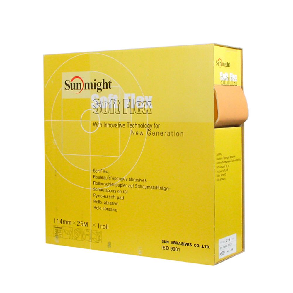 Шлифовальная губка 114 мм х 25 м Sunmight Soft-Flex