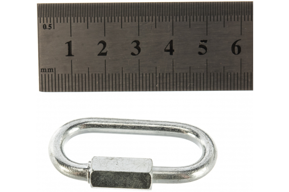 КАРАБИН ВИНТ. 5ММ (БЕЛЫЙ ЦИНК 1 ШТ)