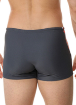 Мужские плавки-боксеры с оригинальной брендированной вставкой (Размер: XXL) (Цвет: черный)