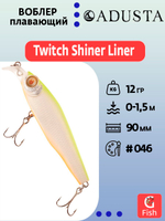 Воблер для рыбалки ADUSTA Twitch Shiner Liner 90F 12гр #004 Hot Tiger