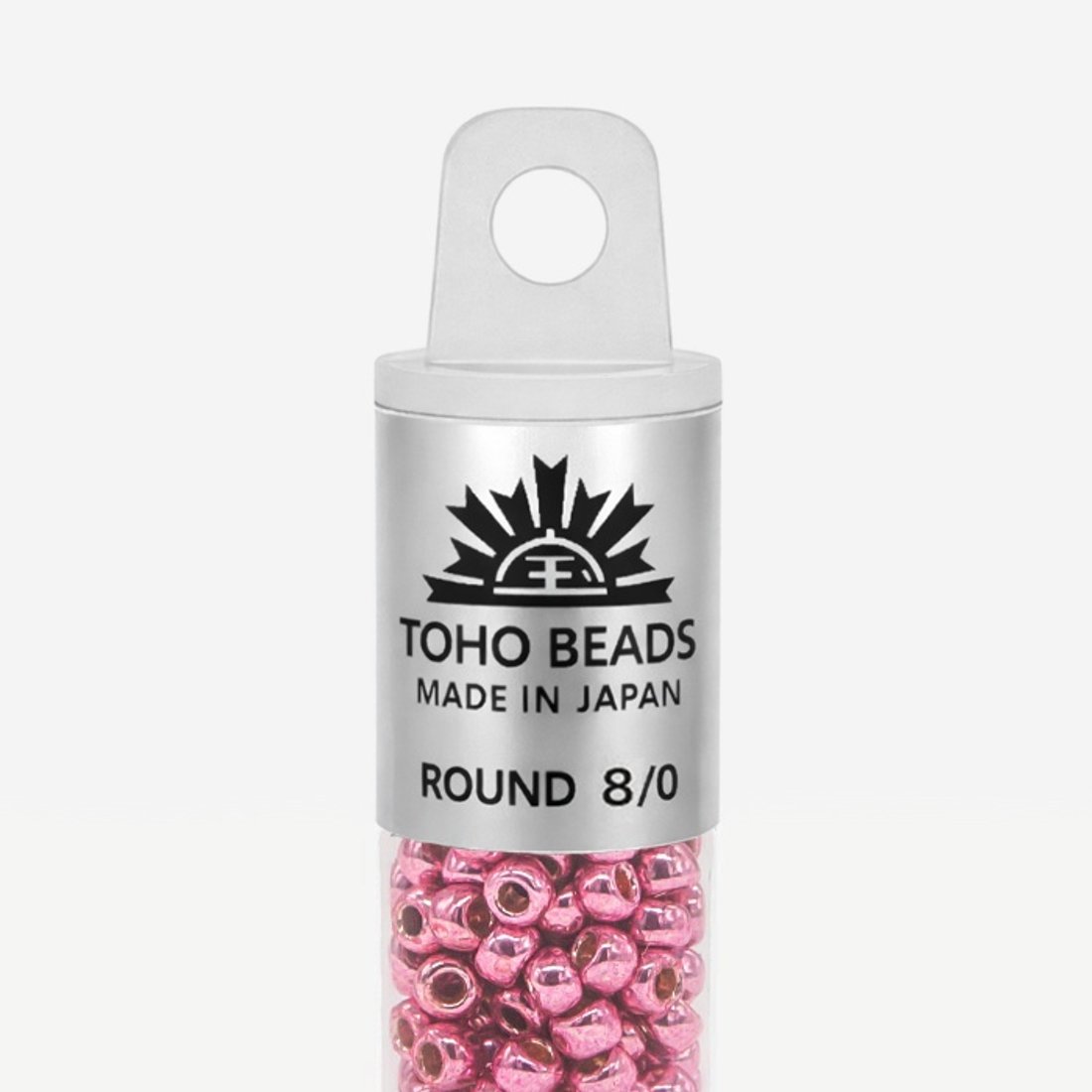 Японский бисер TOHO Round 8/0 (№PF553), непрозрачный глянцевый с металлическим блеском