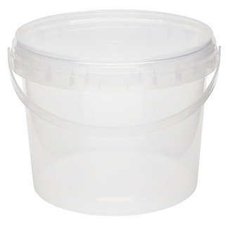 Ведро п/эт с крышкой с ручкой 0,8л 5шт/уп