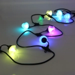 Гирлянда для улицы НИТЬ «Spectrum» 5 м 10 ламп LED (5*6 см), черный провод, 72 режима, IP-65, (пульт д/у), Мультицвет (возможность соединения)