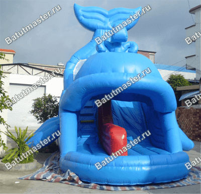 Надувной батут-горка "Дельфин"