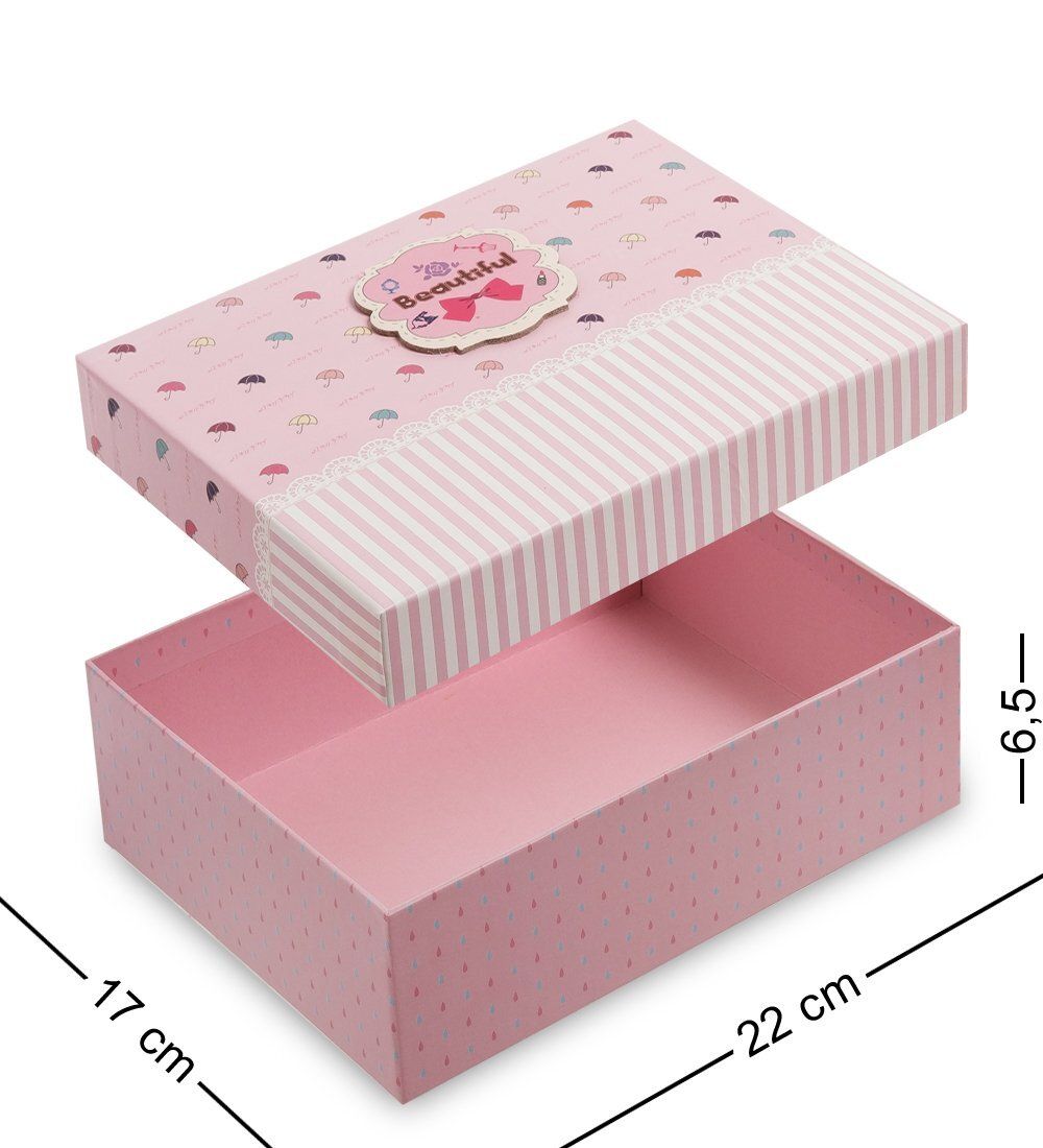 WG-05/2-A Коробка подарочная «Прямоугольник» цв.розовый