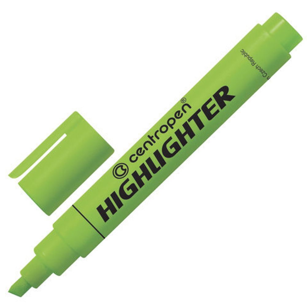Маркер текстов. CENTROPEN FAX 1-4,6 мм зелен. скошенный