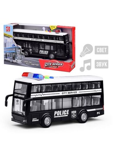 Игровая машинка Полицейский Автобус на батарейках (RJ5514B)