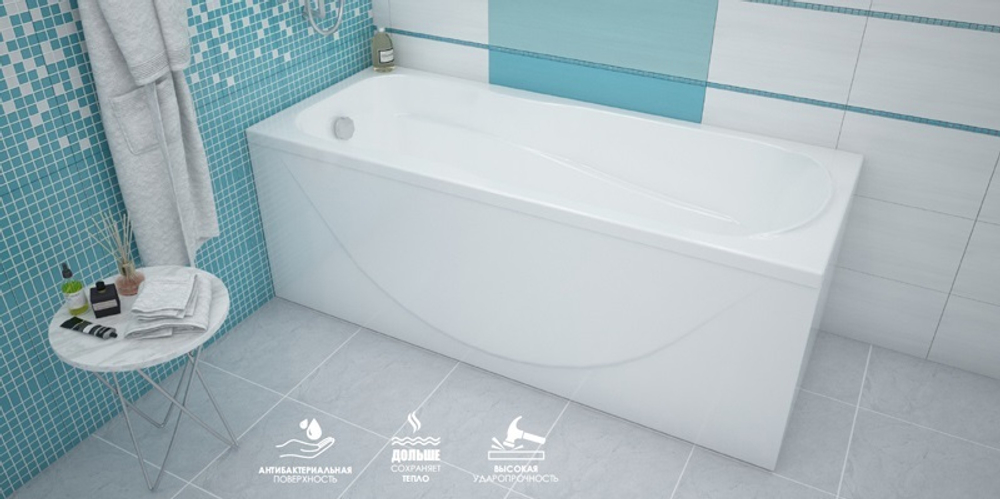 Акриловая ванна Loranto ALBERTO (Лоранто Альберто) 150х70 CS00063285, с каркасом