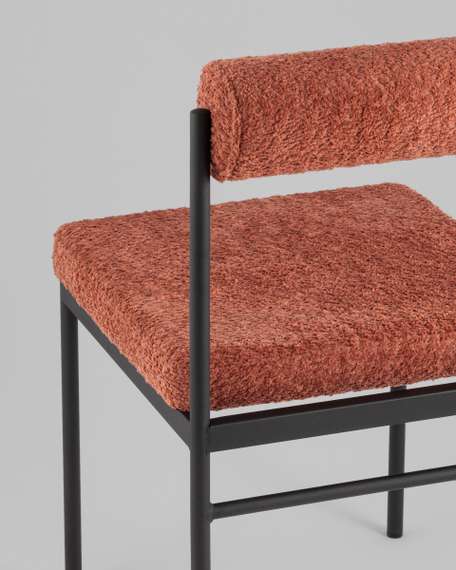 Стул обеденный Балла букле коралловый