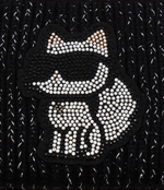 Хлопковая шапка Karl Lagerfeld - черный(236W3407)