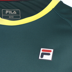 Мужское теннисное поло Fila Tom Long Sleeve Men - Dark Green, Black