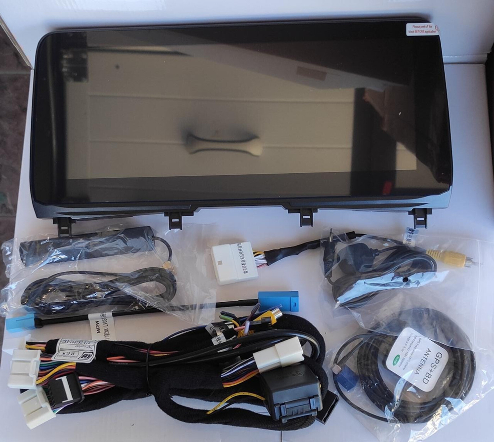 Магнитола для Lexus RX300, RX350, RX450h 2019-2022 (чёрная, без 360) - Carmedia BNR-20RXQ-BL монитор 12.3" на Android 10, Carplay, 4G SIM-слот, 8/128Гб