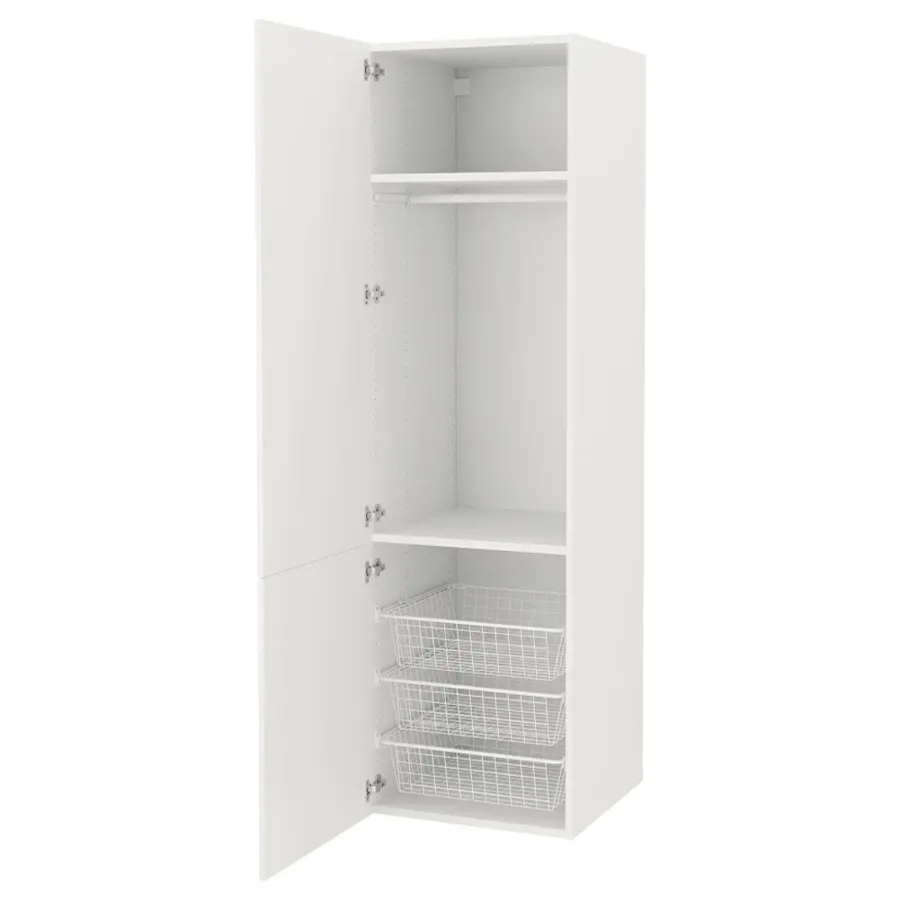 Высокий шкаф - ENHET IKEA/ЭНХЕТ ИКЕА, 60х62х210 см, белый