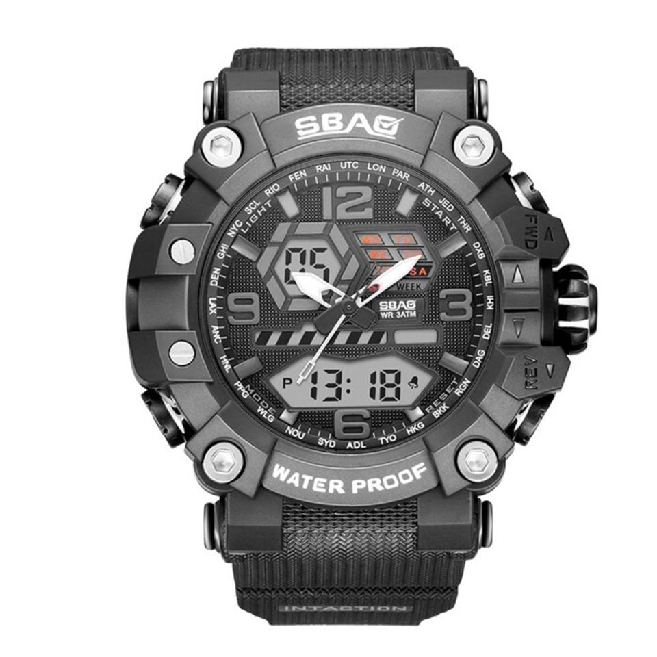 Часы наручные электронные 3 ATM будильник, календарь 9729999