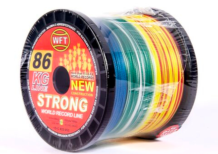 Леска плетёная WFT KG STRONG Multicolor 600 м, 0.52 мм