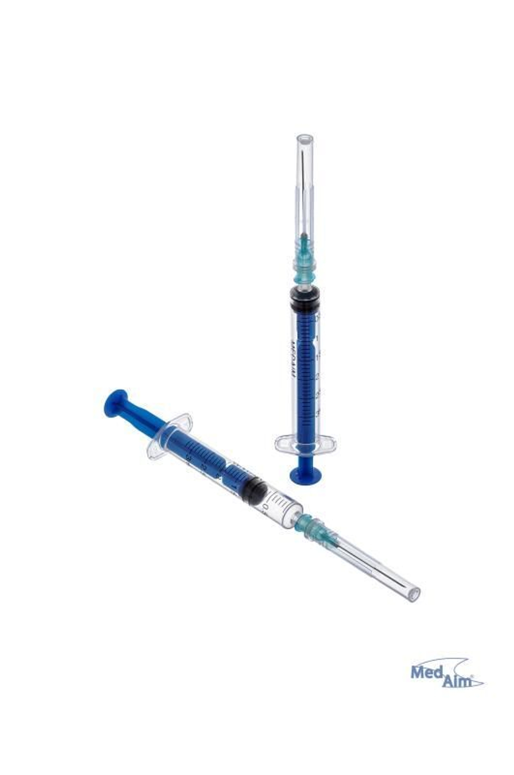 Шприц одноразовый 3 мл 3-х компонентный MedAim с иглой 23G 0,6х32 мм, 100 шт.