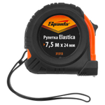 Рулетка Elastica,7,5 м х 24 мм 31313,обрезиненный корпус Sparta