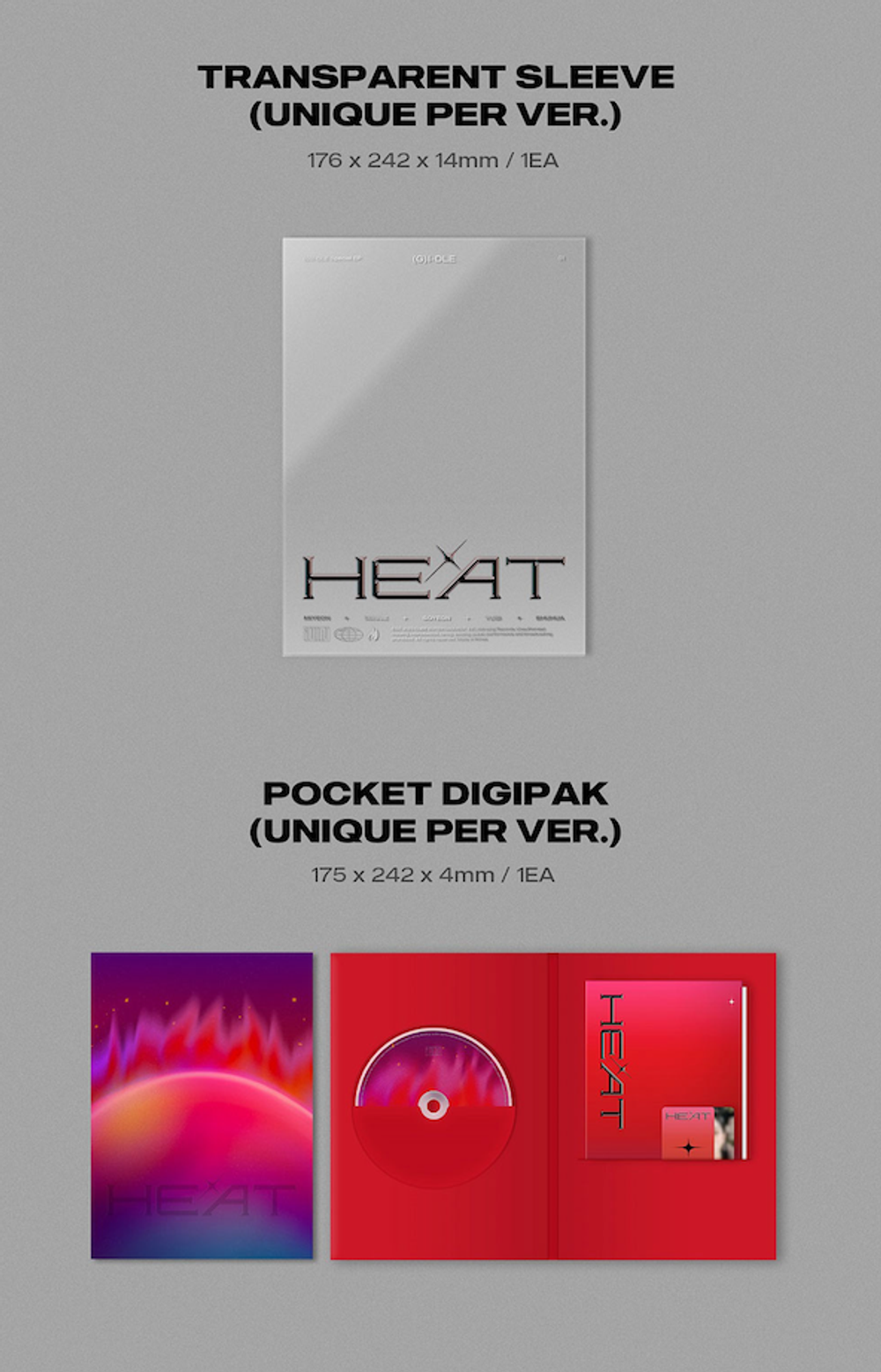 Альбом i-dle - HEAT (SLEEVE / FLARE Ver.)