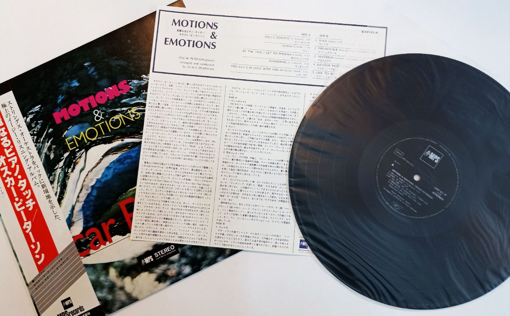Винтажная виниловая пластинка LP Oscar Peterson Motions and Emotions (Japan 1977)