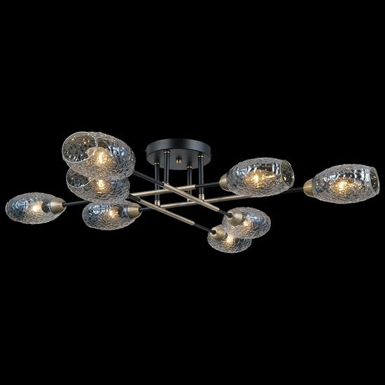 Люстра потолочная ILLUMICO E14 IL0255-8CSQ-79 BK AB