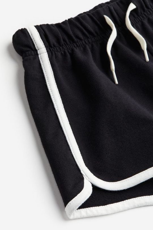 H&M Хлопковые шорты, черный