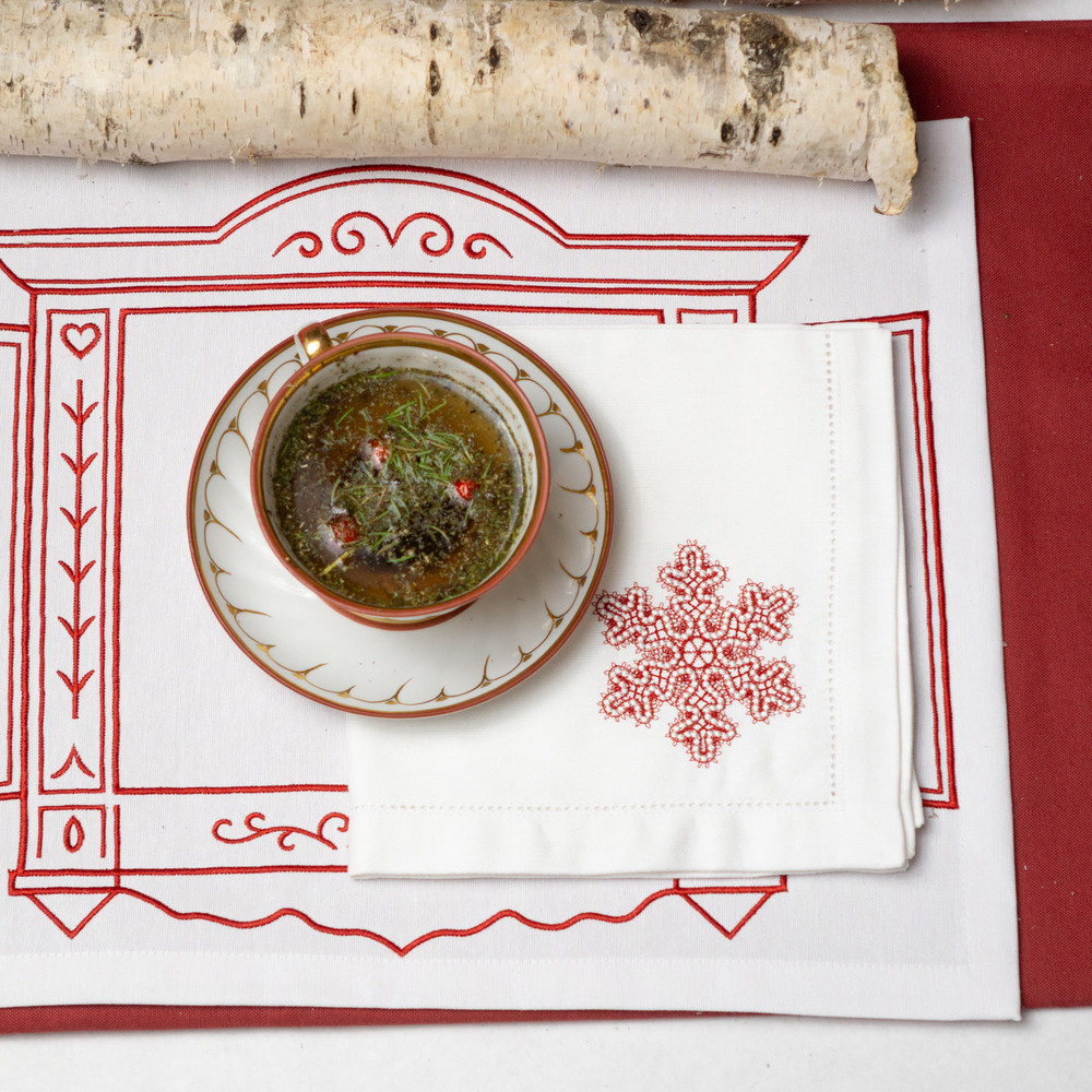 Набор салфеток "Кружевные снежинки"