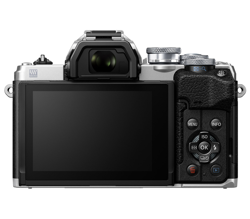 Беззеркальный фотоаппарат OM System OM-D E-M10 Mark IV Kit 14-42 EZ + 40-150 R, серебристый