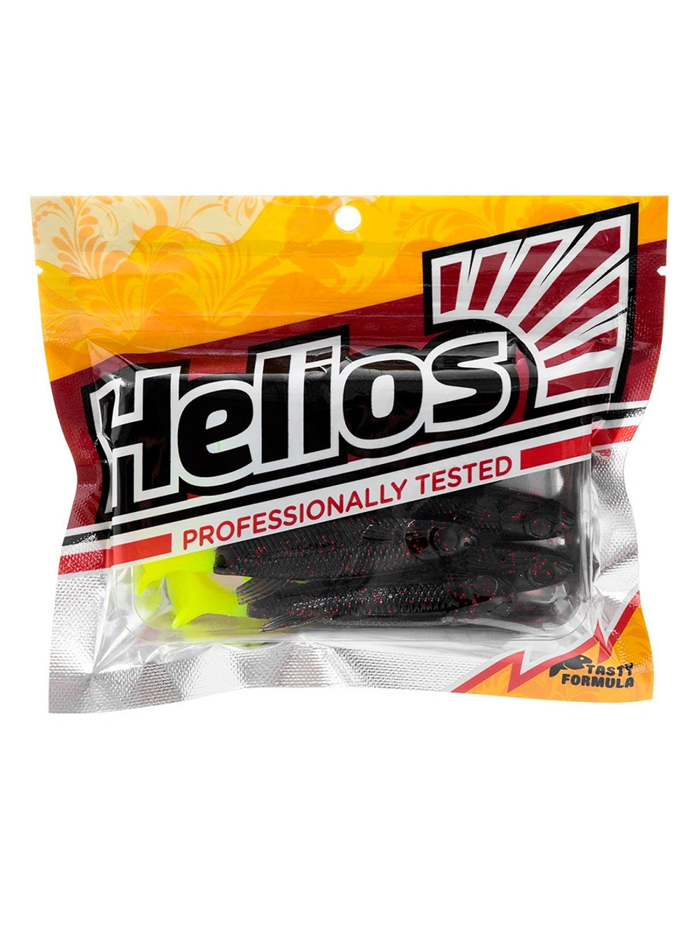 Виброхвост Helios Nelma 3,15"/8 см Dark Star LT 6шт. (HS-26-053)