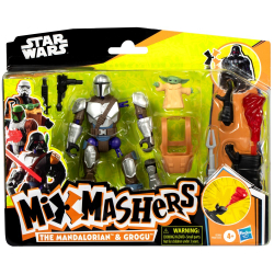 Hasbro Star Wars MixMashers - фигурка MANDO 12 см и GROGU + аксессуары G0300