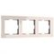 Рамка Werkel Acrylic на 3 поста айвори W0032743 4690389186295