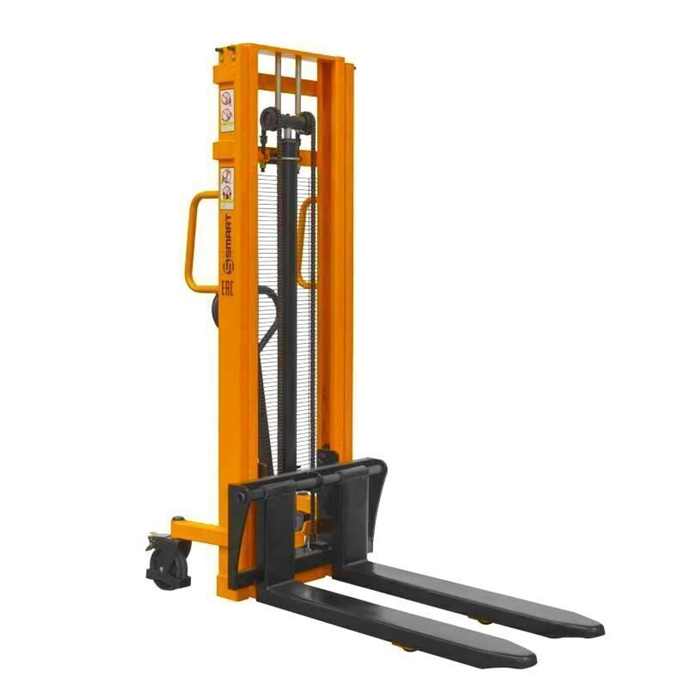 Ручной гидравлический штабелер SDJ 1025 (г/п 1 т, 2.5 м, раздвижные вилы 310-830 мм) SMART