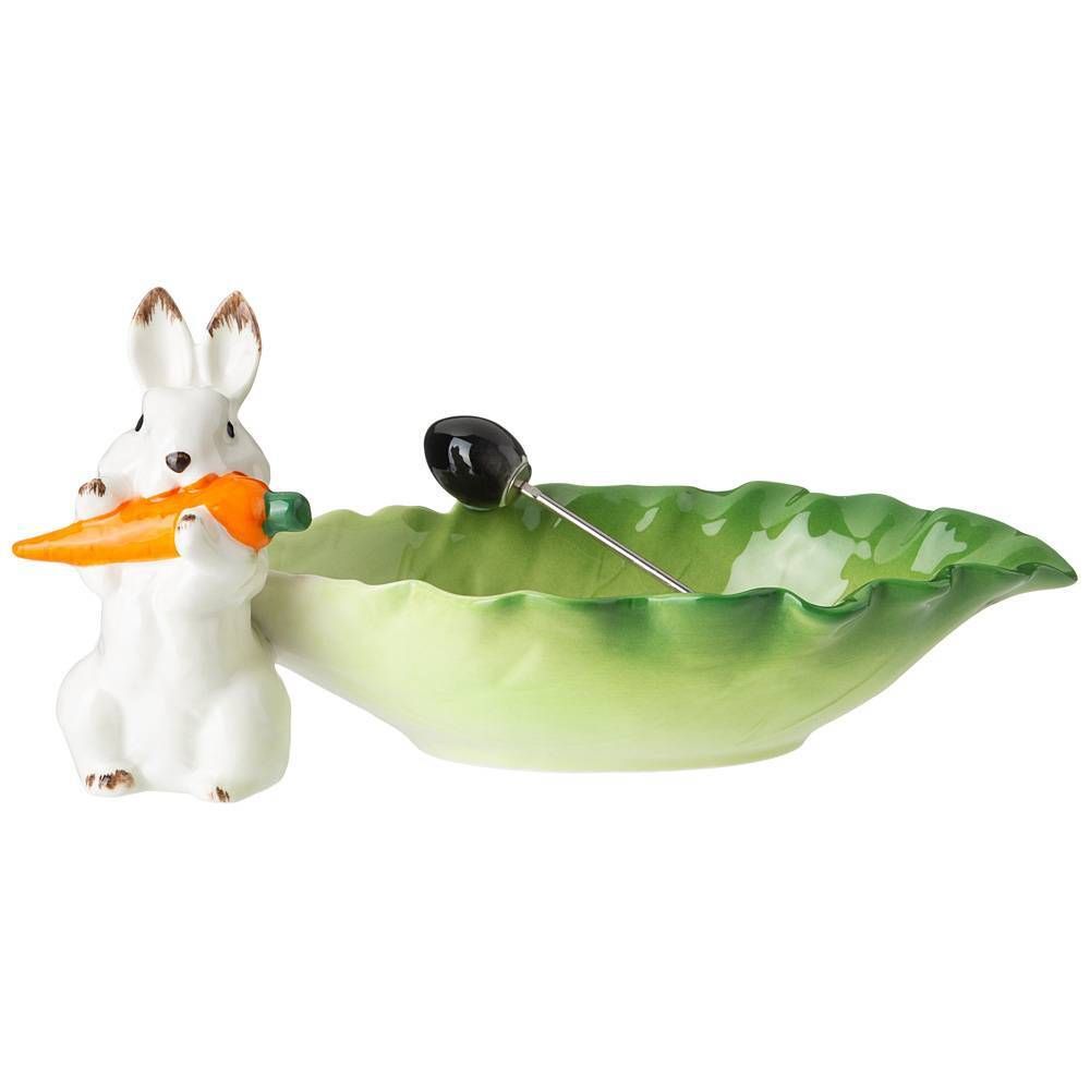 БЛЮДО LEFARD "КРОЛИК" 23 СМ, 1 ВИЛОЧКА (КОР=48ШТ.)