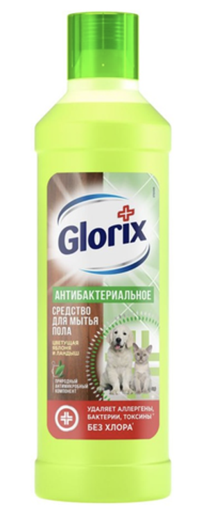 Средство для мытья полов Glorix Цветущая яблоня и ландыш 1 л