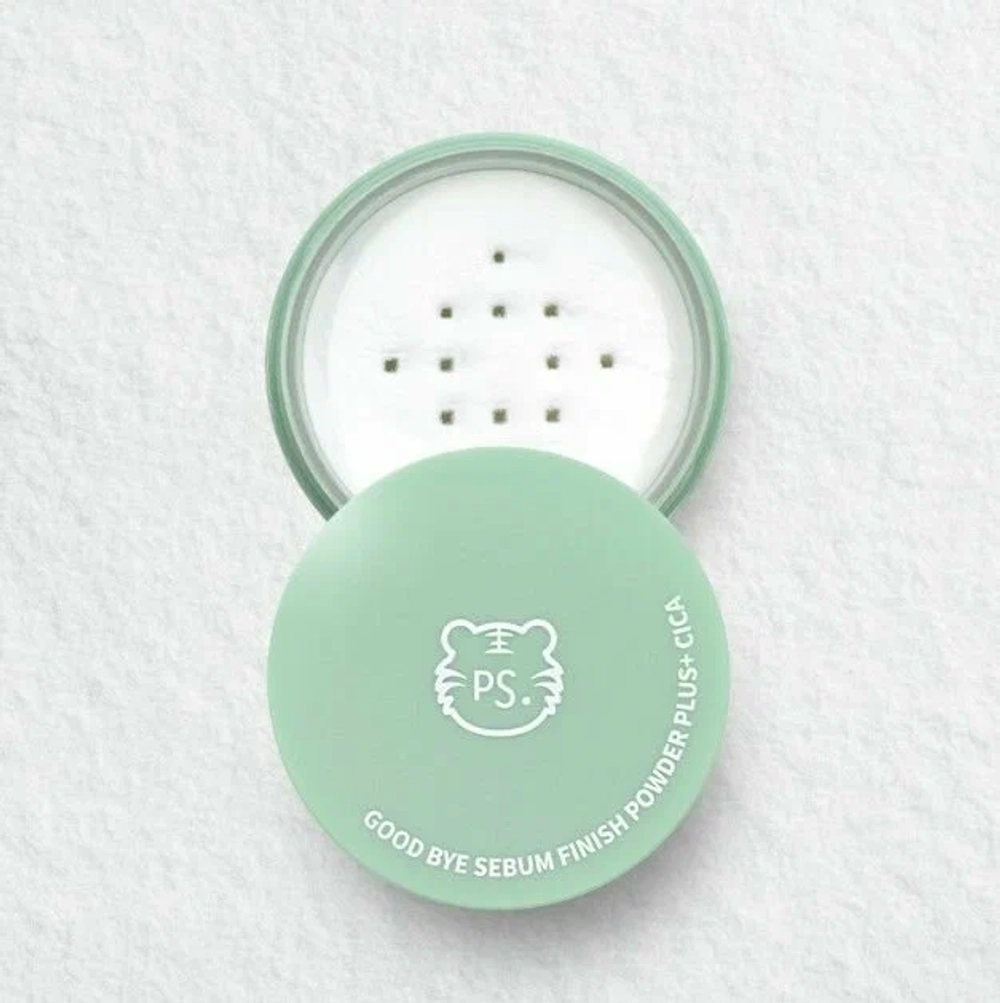 PrettySkin Good Bye Sebum Finish Powder Plus Cica Матирующая рассыпчатая пудра с экстрактом центеллы, 5 гр