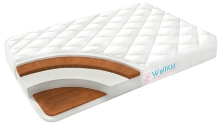 Матрас WellKid Бельчонок ст.жаккард 120*60 (холкон+двухсторонний кокос)