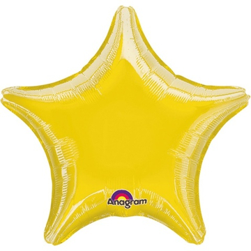 Фольгированная фигура, звезда, 19"/48СМ Металлик Yellow